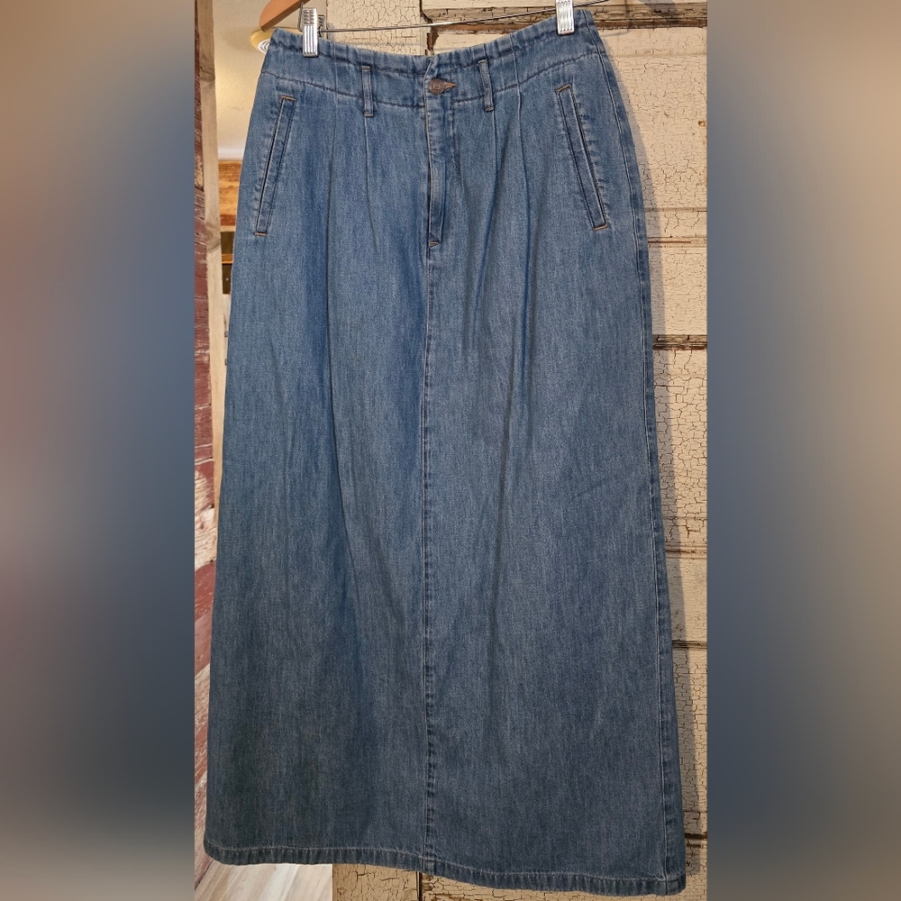 Womens Vintage 80's RUFF HEWN jean skirt sz. 6 EUC! Made in USA! Cowgirl
